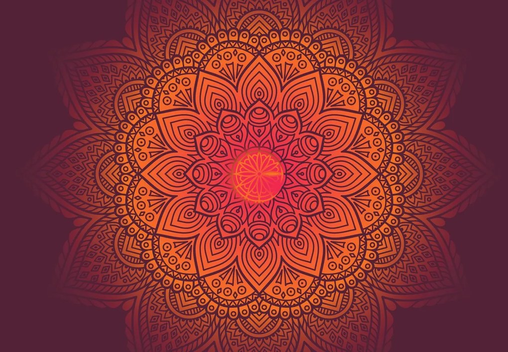Fotótapéta - Mandala, sötét (147x102 cm)