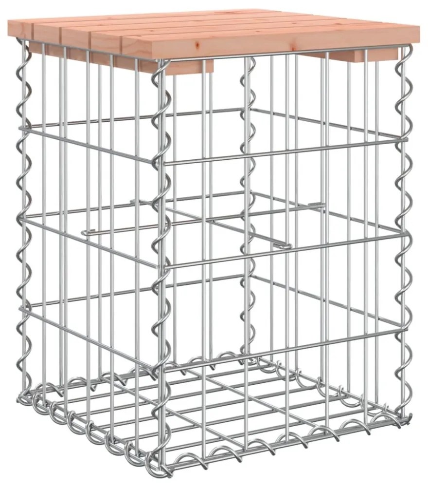 tömör duglászfenyő gabion kerti pad 33x31x42 cm