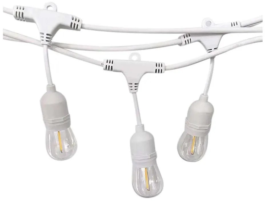 Kültéri STRING lánc 15xE27/40W/230V 15m IP65 védelemmel