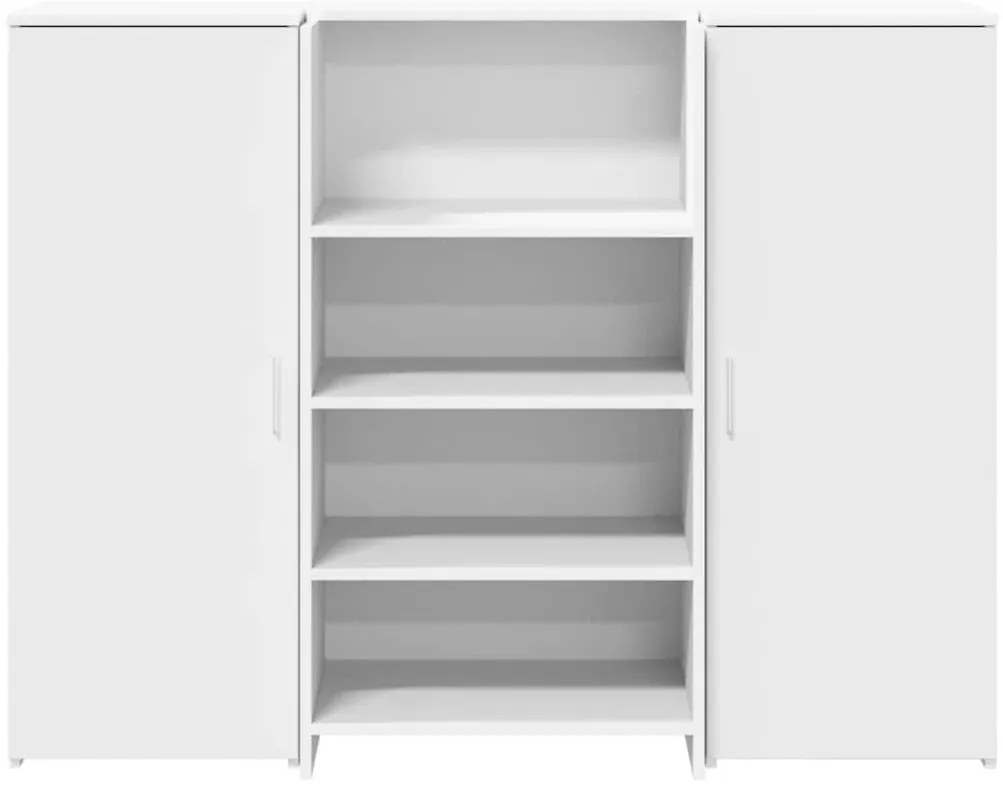 recepciós pult fehér 135x50x103,5 cm szerelt fa