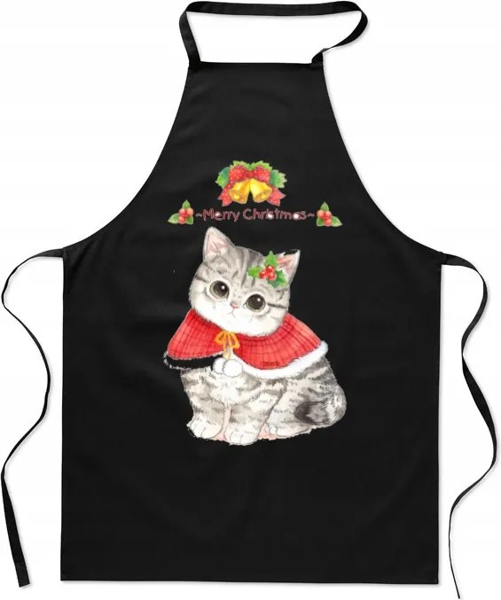 Konyhai kötény Karácsonyi Merry Christmas Cica Karácsony