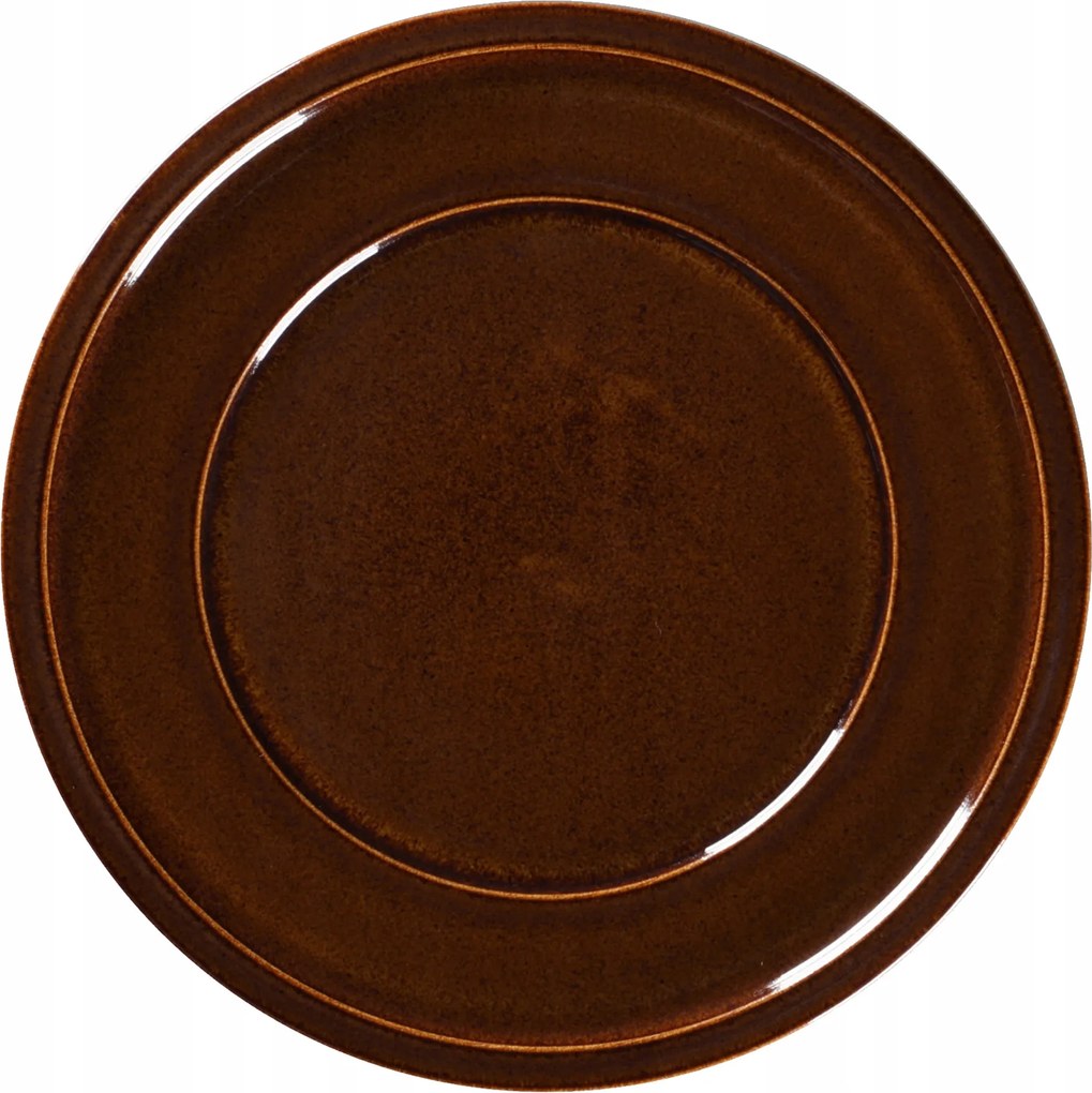 Porcelán Rak Stone Lapostányér 24 cm borostyánsárga