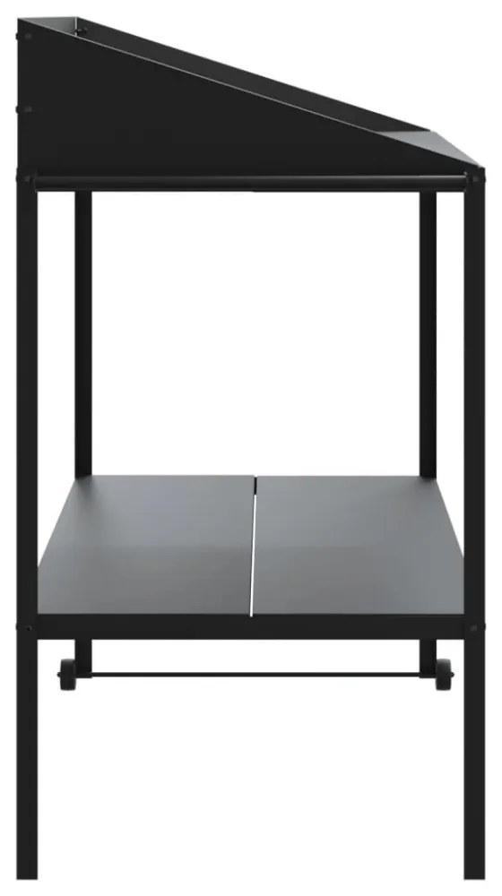 antracitszürke horganyzott acél növénytartó 100x54,5x100 cm