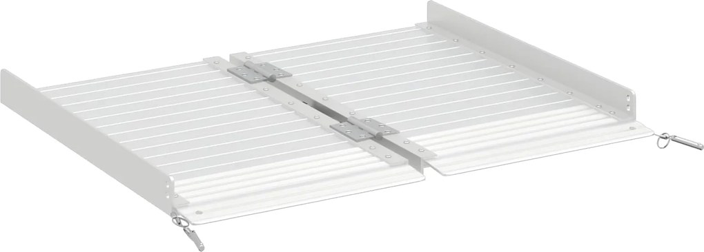 vidaXL Kerekesszék rámpa 270 kg Ezüst 62 x 73 x 5 cm Alumínium