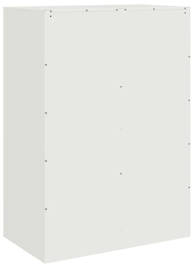 fehér acél magasszekrény 67x39x95 cm