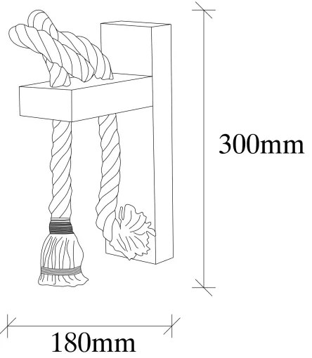 Fali lámpa EREBOS 1xE27/40W/230V