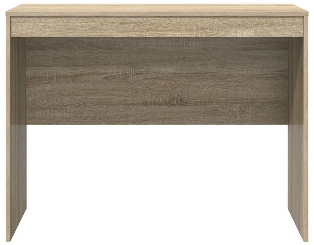 vidaXL Íróasztal Sonoma tölgy MDF Sonoma tölgy furnérral 100 x 50 x 76 cm