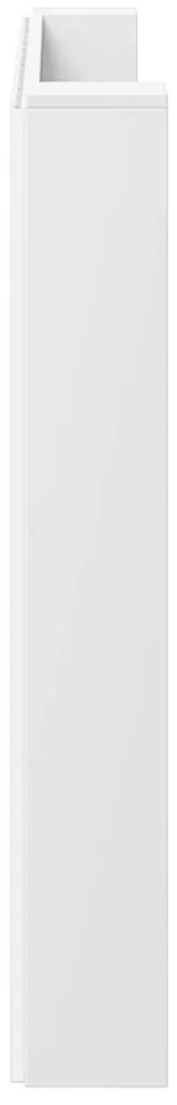 Fejtámla LED -es lámpákkal Fehér 200 x 16,5 x 103,5 cm Faanyag