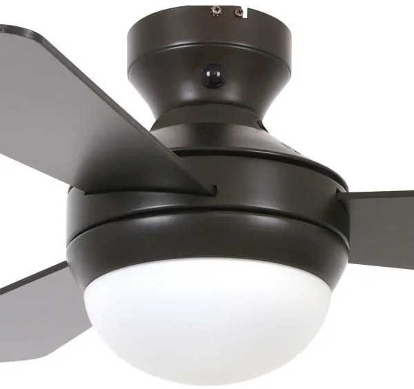 Lucci Air 512311- Mennyezeti ventilátor AIRLIE HUGGER 2xE27/15W/230V fa/barna + távirányító