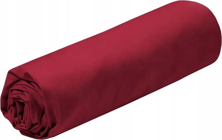 Pamut Gumis Lepedő Piros 180x200 Puha Gumis