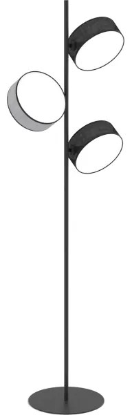Állólámpa DRUMZ 3xE14/10W/230V fekete/szürke