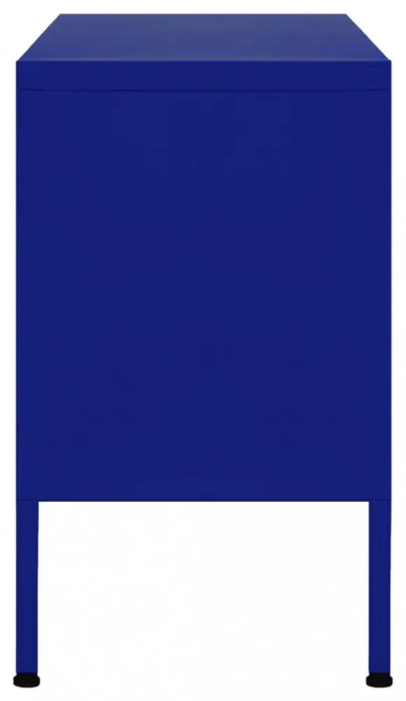 tengerészkék acél TV-szekrény 105 x 35 x 50 cm