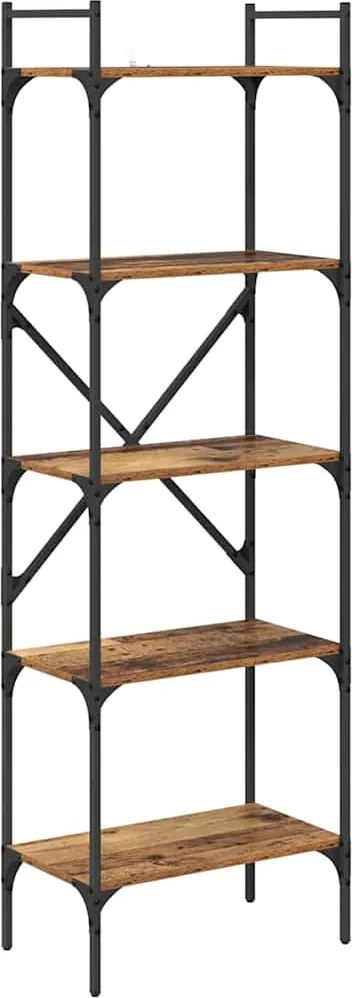 vidaXL Könyvszekrény Öreg fa 56 x 32 x 174 cm Faanyag