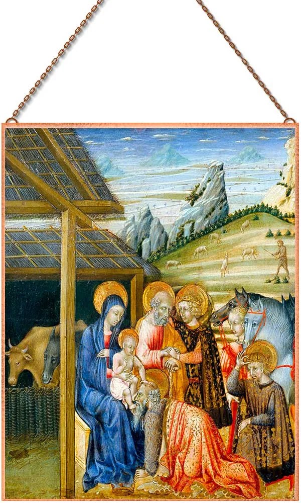 The Adoration of the Magi üvegkép, falikép