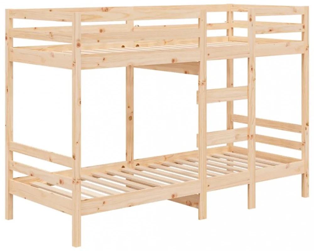 tömör fenyőfa emeletes ágy matrac nélkül 90 x 200 cm