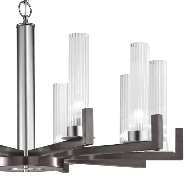 Kolarz 6009.81060 - RAGGIO láncos csillár 10xE14/25W/230V matt króm