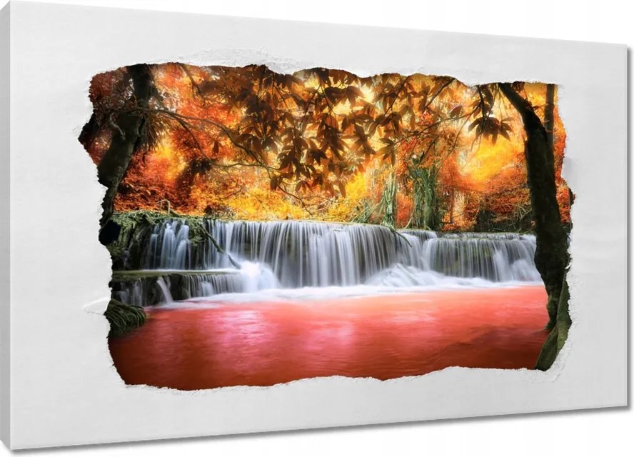 Vászonkép 60x40 Narancssárga vízesés