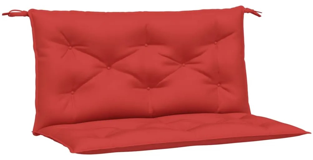 2 db piros oxford szövet kerti padpárna 100 x 50 x 7 cm