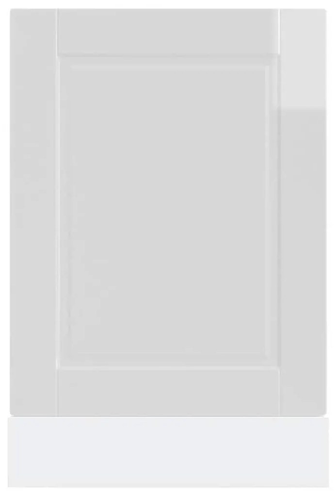 mosogatógép panel Porto&quot; Magasfényű fehér 45x1,5x67 cm Gépi fa&quot;
