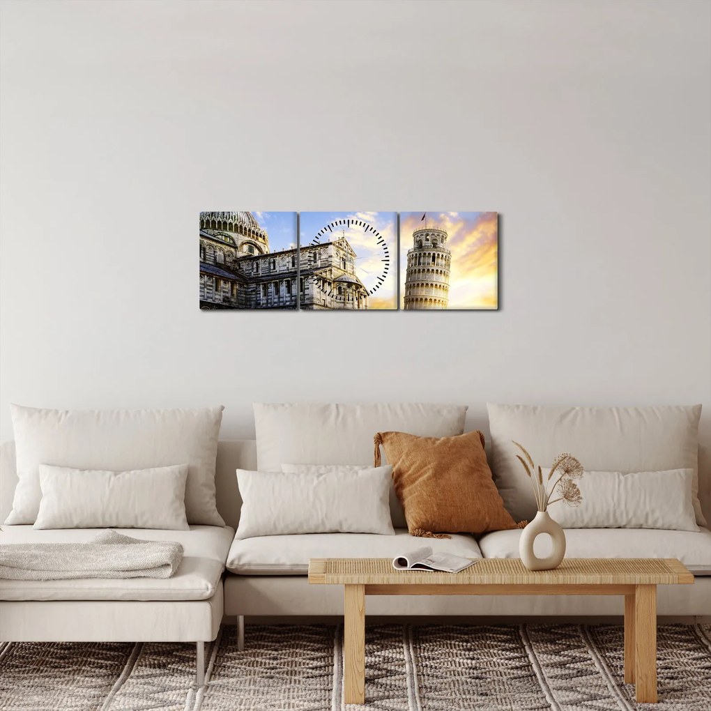 Kép - Pisa (órával) (90x30 cm)