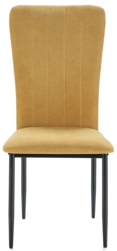 Mustársárga étkezőszék szett 4 db-os Holly – Marckeric