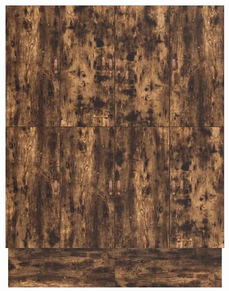 Ágykeret tárolóval Füstölt tölgy 236.5 x 180 x 31.5 cm Faanyag