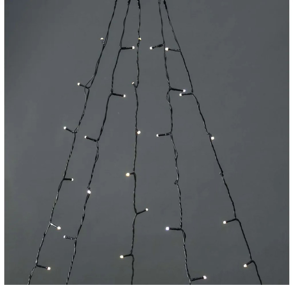 Nedis WIFILXT11W200 - LED Karácsonyi függöny 200xLED/8 funkció 5x7m IP65 Wi-Fi Tuya