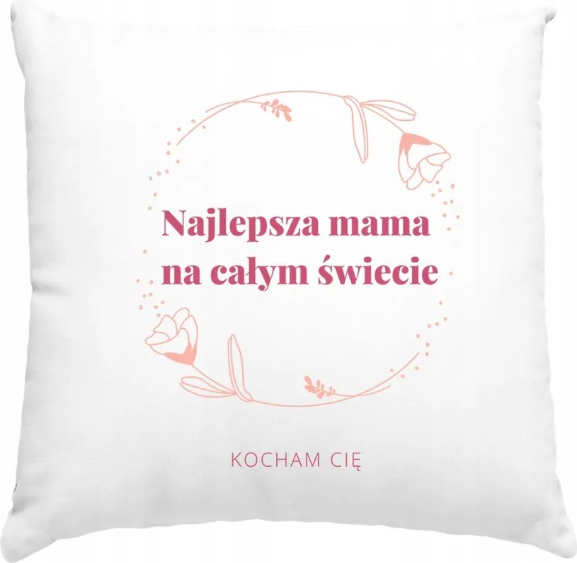 Párna a Világ Legjobb Anyukájának, Anyák Napi Párna, Fehér
