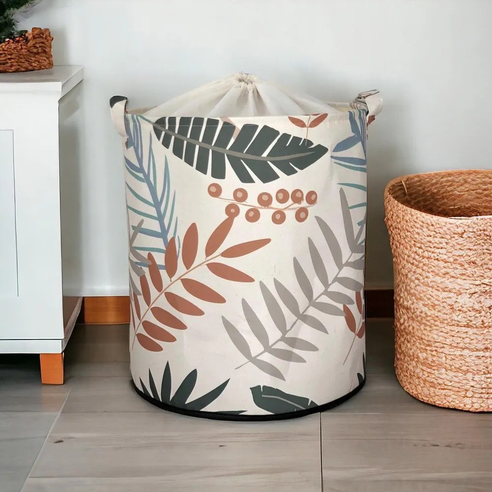 Textil tárolókosár ø 37x40 cm – Mioli Decor