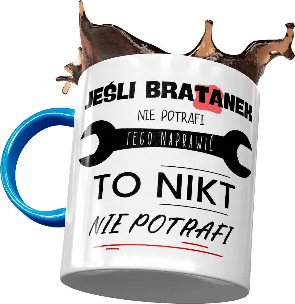 Kék Bögre Árvácska Születésnap Ajándék Nyomtatott Fotóval