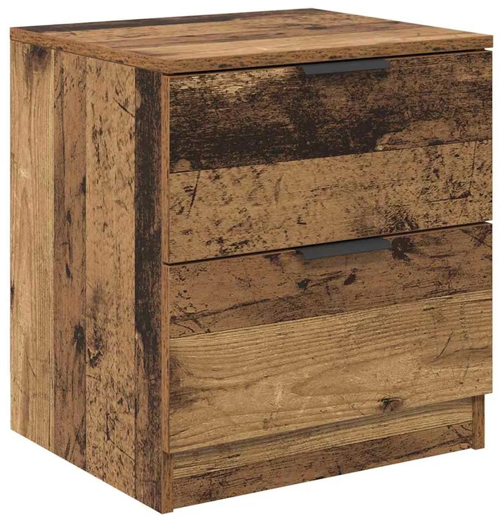 Éjjeliszekrény fiókkal 2 pcs Régi fa 45 x 39 x 50 cm Faanyag