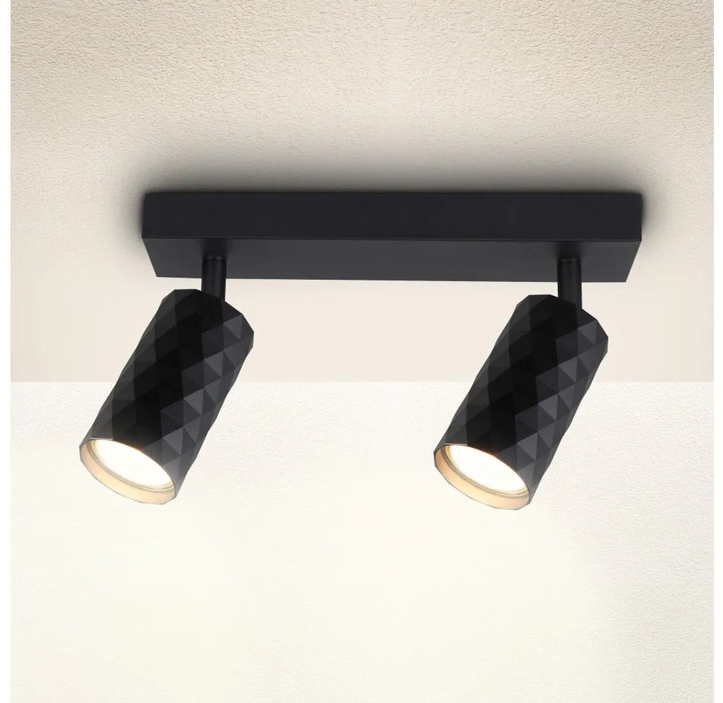 Brilagi - Spotlámpa SELE DIAMANT 2xGU10/30W/230V fekete