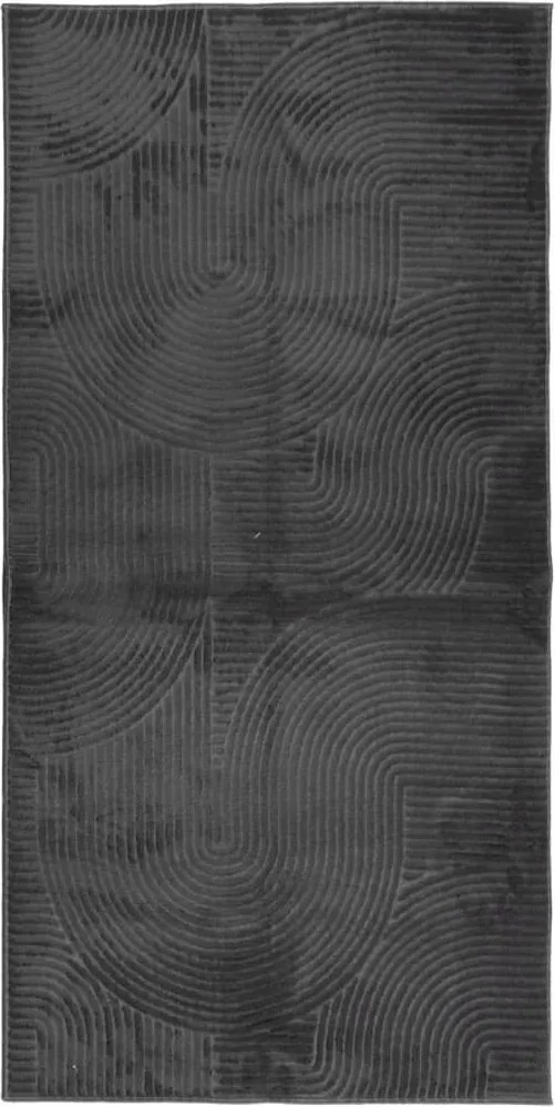 vidaXL IZA antracit rövid szálú skandináv stílusú szőnyeg 100 x 200 cm
