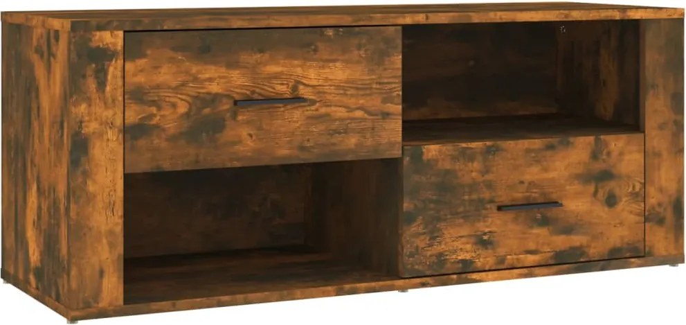 vidaXL füstös tölgy színű szerelt fa TV-szekrény 100 x 35 x 40 cm