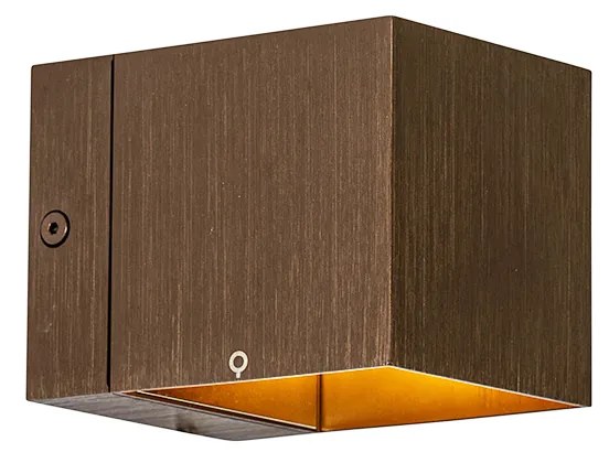 Modern fali lámpa sötét bronz - Transfer