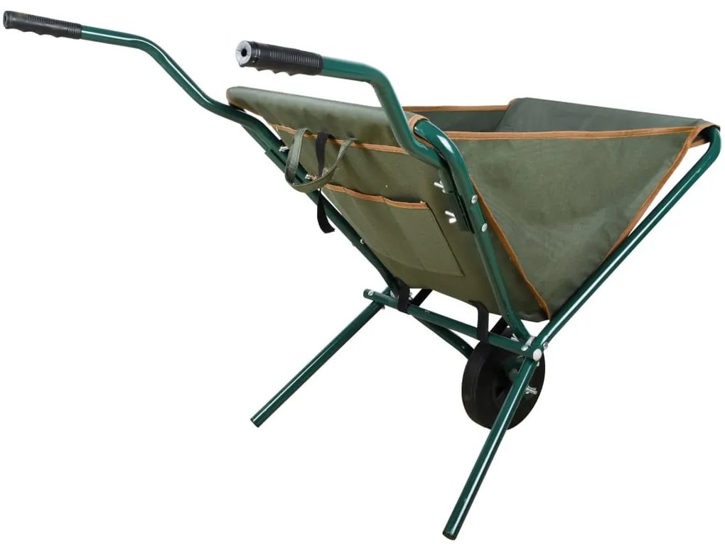 Esschert Design GT138 zöld összecsukható talicska