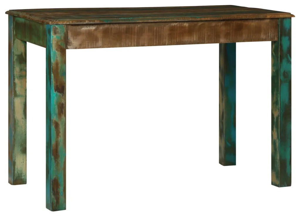 Asztal 112x55x76 cm Szilárd Fa Újrahasznosított