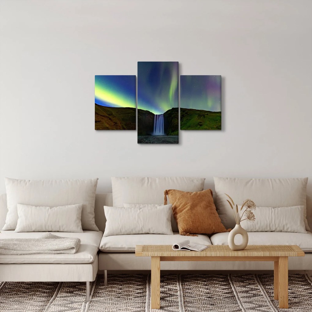 Kép - Aurora Borealis Izlandon (90x60 cm)