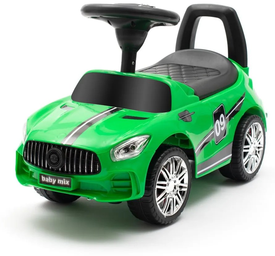 Zenélő bébitaxi Baby Mix RACER zöld