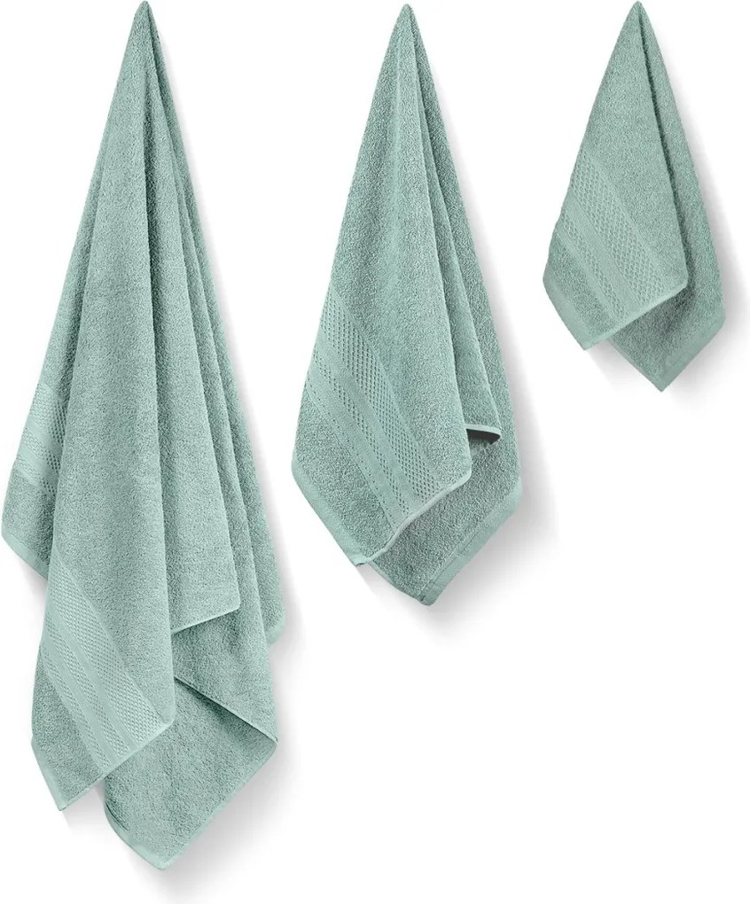 Piramit törülköző, zöld, 50×90 cm – TR925WTN1150