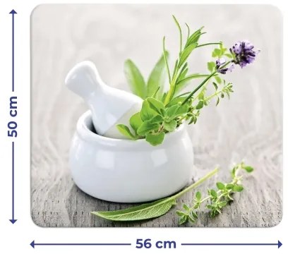 WENKO 2712940500 - Élelmiszerbiztos fedőlap 56x50 cm színes/átlátszó