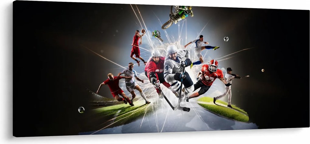Kép - Sportolók (120x50 cm)