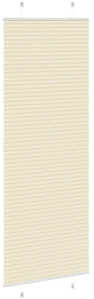 pliszírozott redőny krém 75x200 cm szövetszélesség 74,4 cm