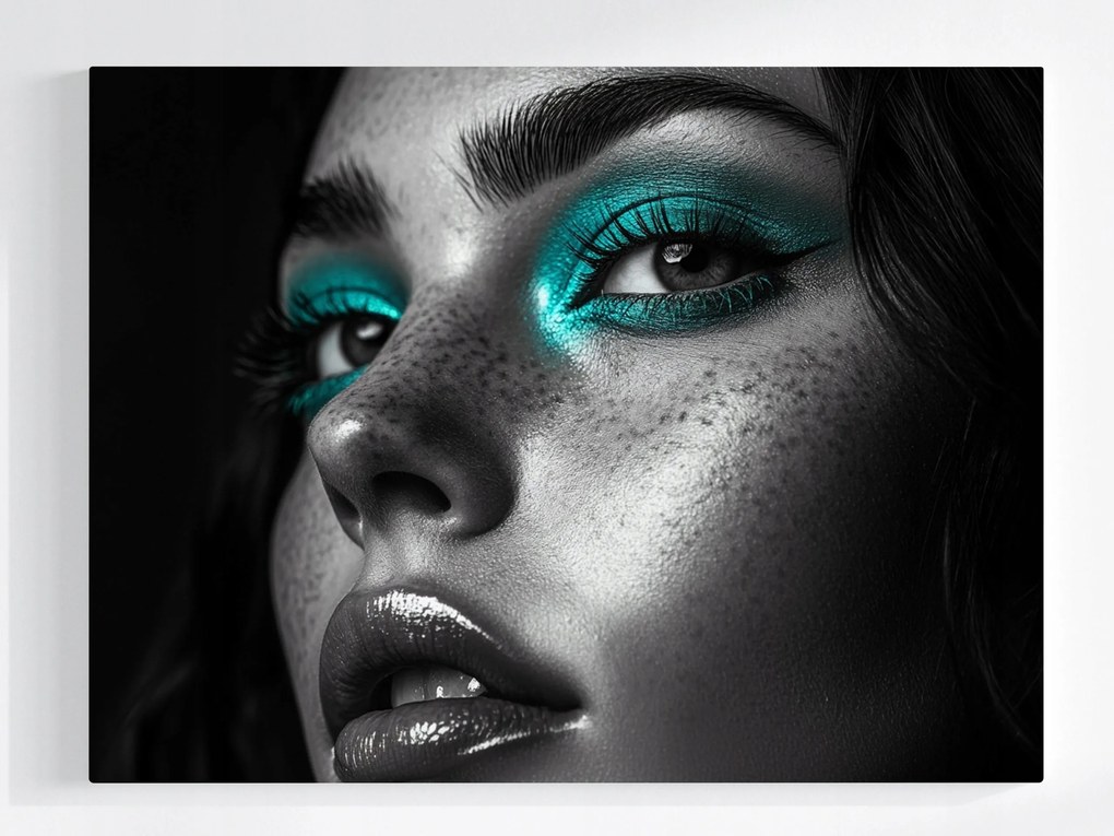 Poszter Portré Nő Művészi Smink Modern 100x75