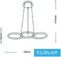 ELDLUX B63-B3C Modern Led Függesztett Lámpa IP20