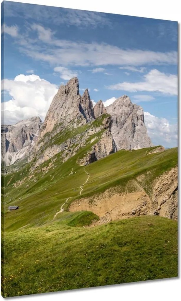 Vászonkép 70x100 Egy nap a hegyekben Hegyek Kilátás