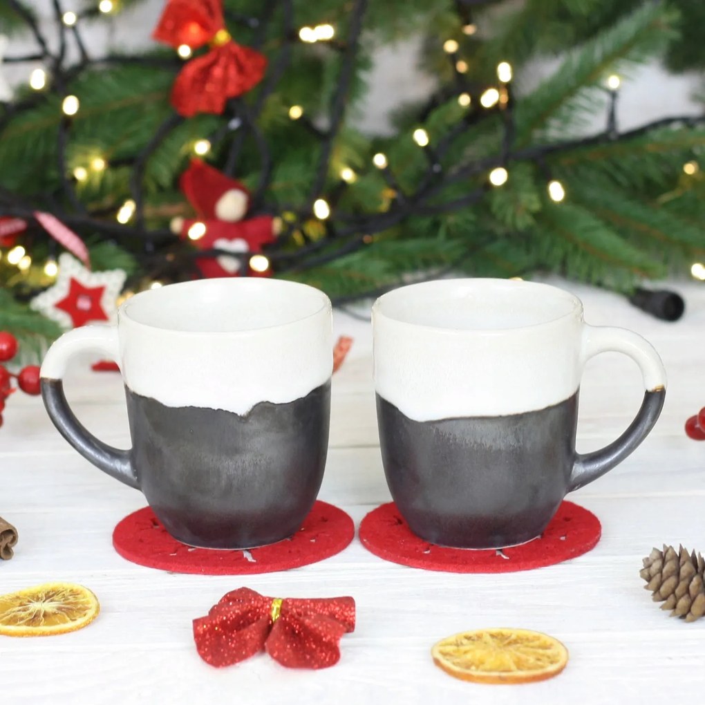 Két bögre Bel 300ml Dolomit láva Ajándékdoboz