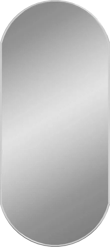 vidaXL ezüstszínű ovális falitükör 90x40 cm
