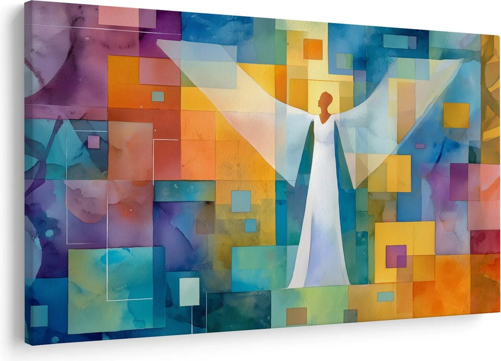 Kép - Geometrikus angyal (90x60 cm)