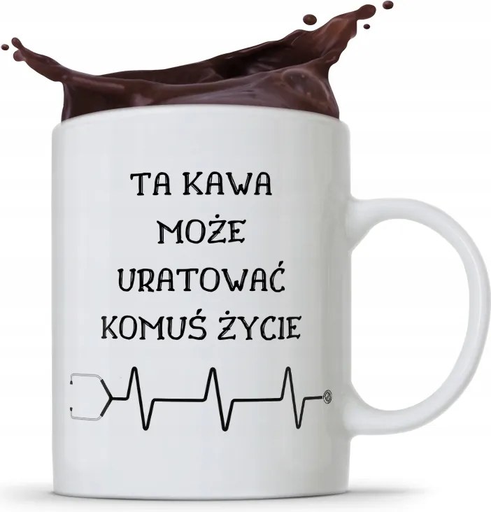 Bögre Az Orvosnak Ez A Kávé Életet Menthet fényképes nyomtatással